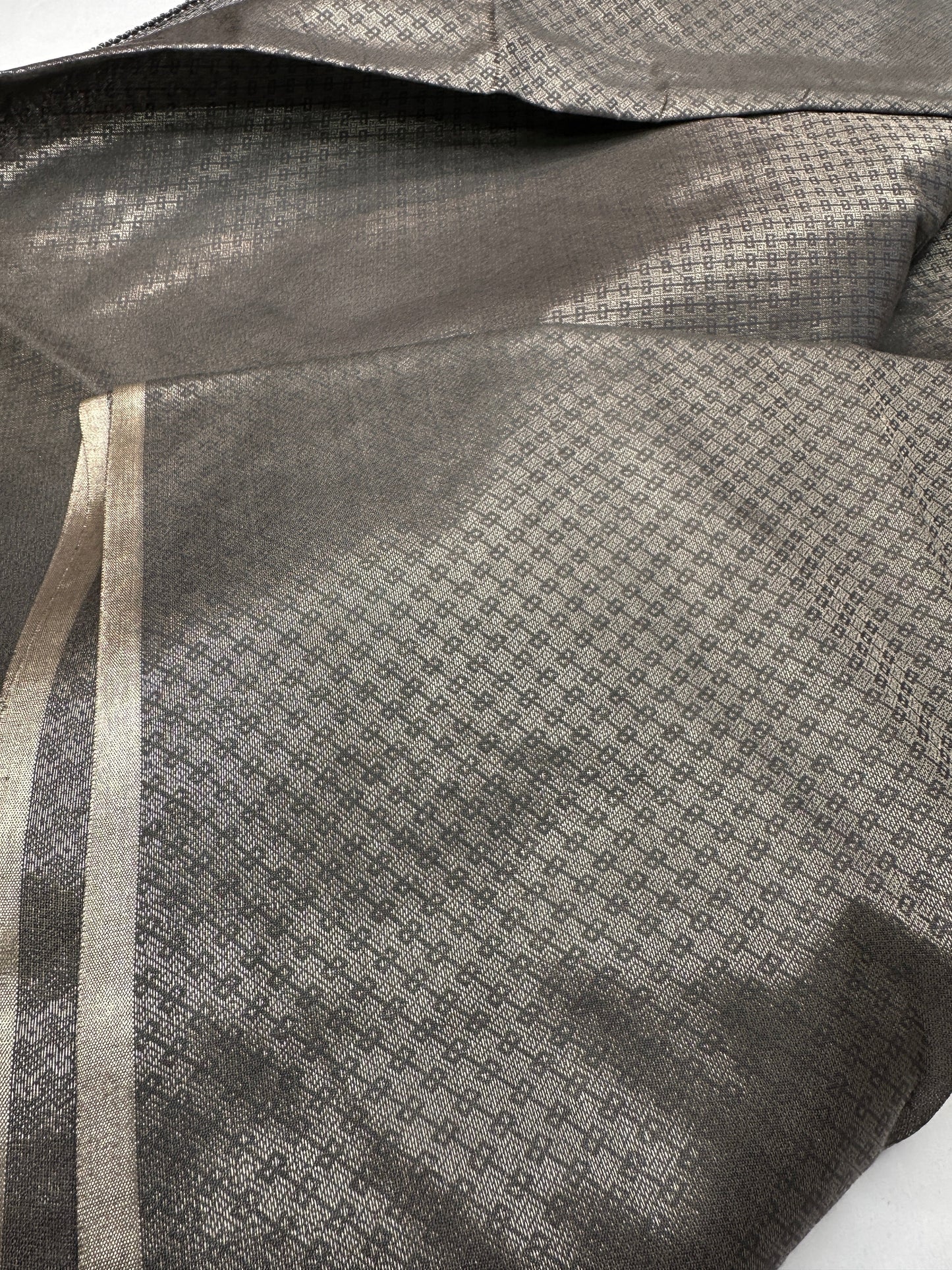 Bhagalpuri Silk Grey Saree