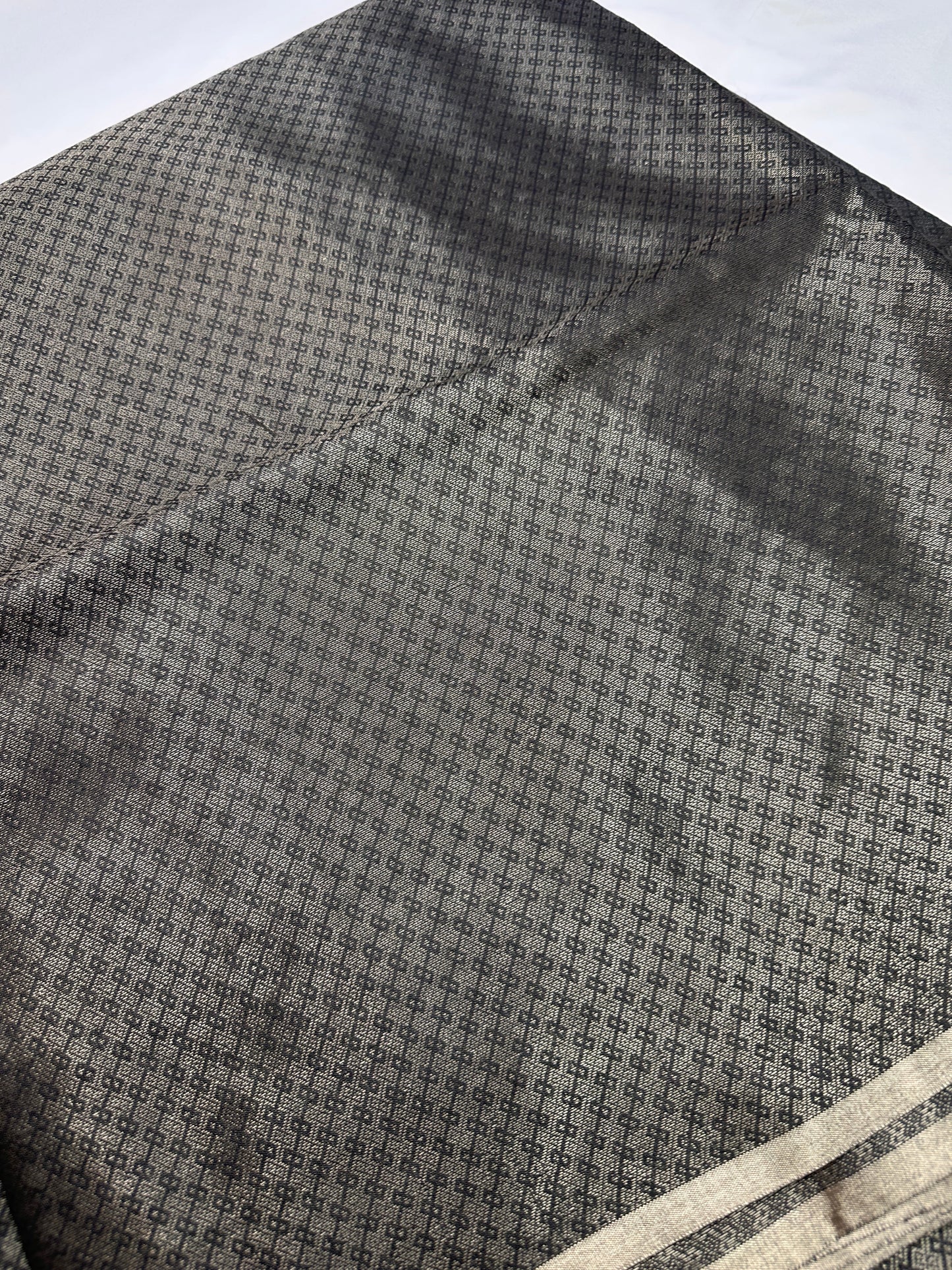 Bhagalpuri Silk Grey Saree