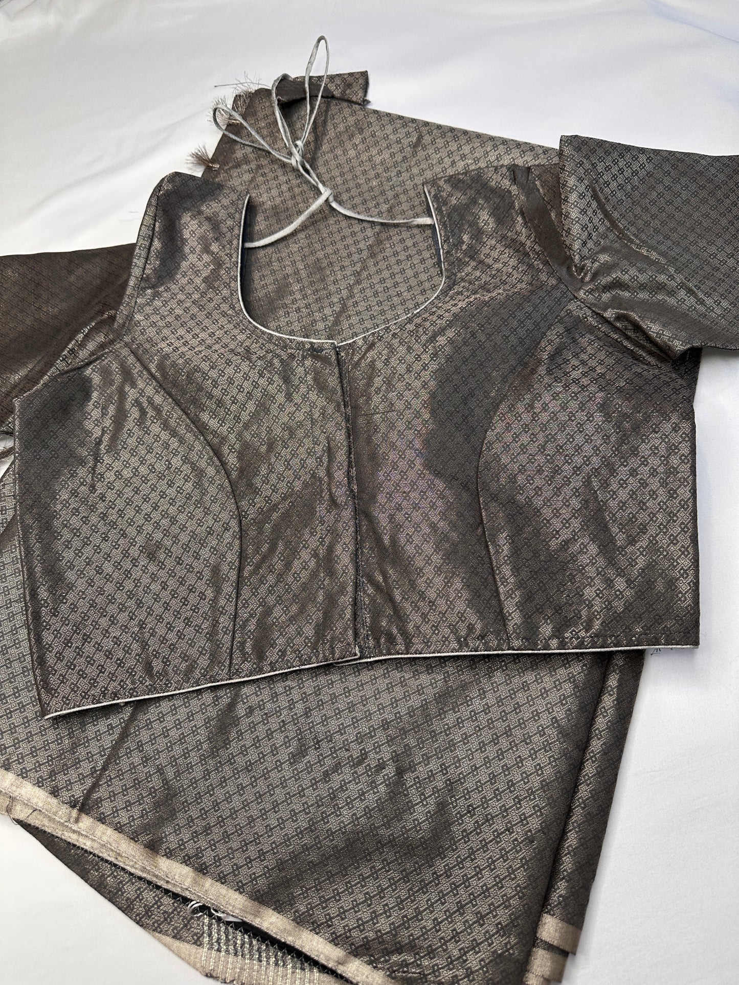 Bhagalpuri Silk Grey Saree