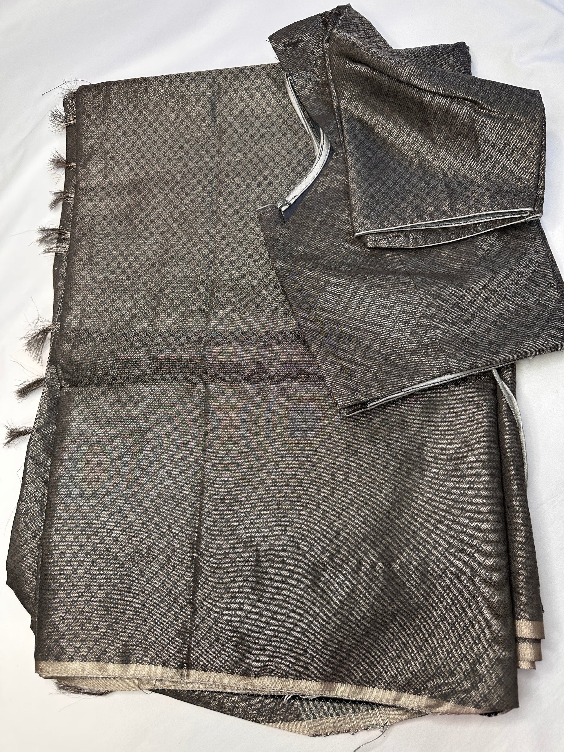 Bhagalpuri Silk Grey Saree