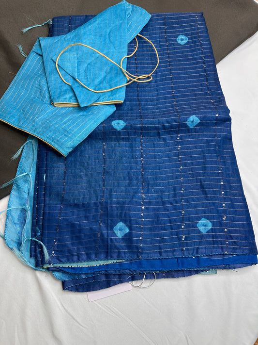 Bhagalpuri Silk Bandhani Print Saree