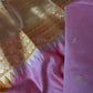 Semi Gadwal Silk Palki Border  Silk Saree