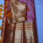 Semi Gadwal Silk Palki Border  Silk Saree