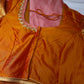 Semi Gadwal Silk Palki Border  Silk Saree
