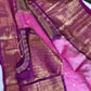 Semi Gadwal Silk Palki Border  Silk Saree