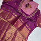 Semi Gadwal Silk Palki Border  Silk Saree