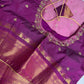 Semi Gadwal Silk Palki Border  Silk Saree