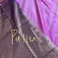 Semi Gadwal Silk Palki Border  Silk Saree