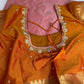 Semi Gadwal Silk Palki Border  Silk Saree
