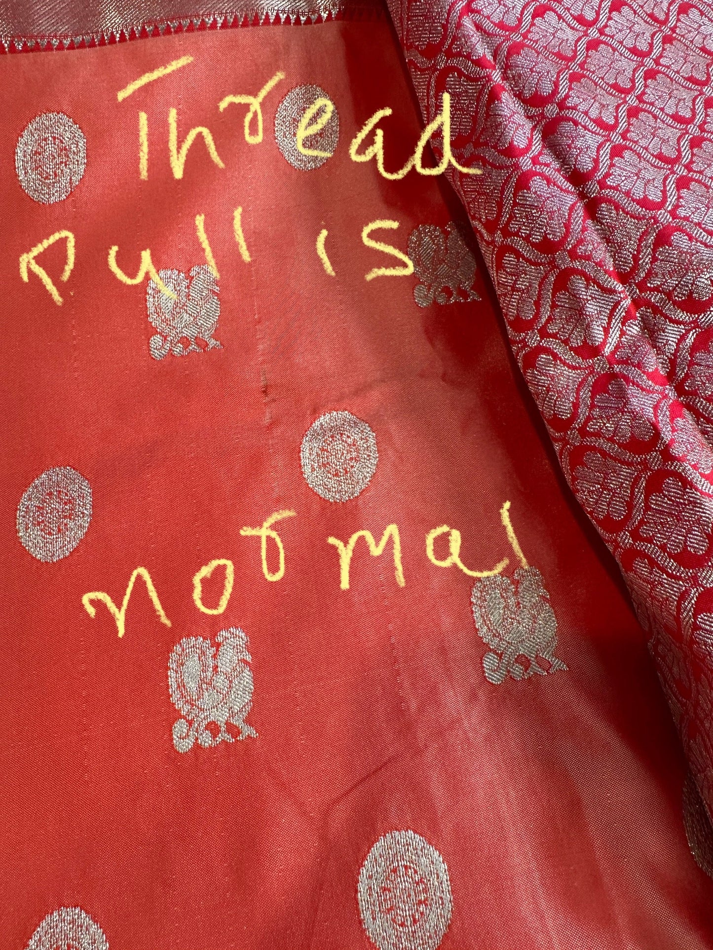 Semi Gadwal Silk Palki Border  Silk Saree