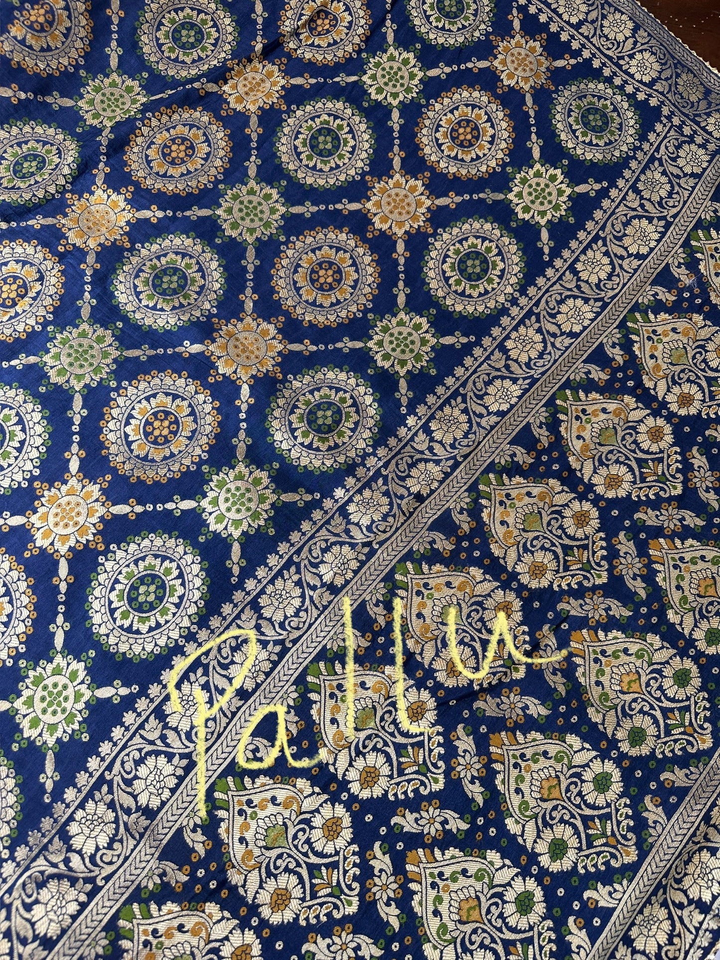 Blue Banarsi Silk Saree
