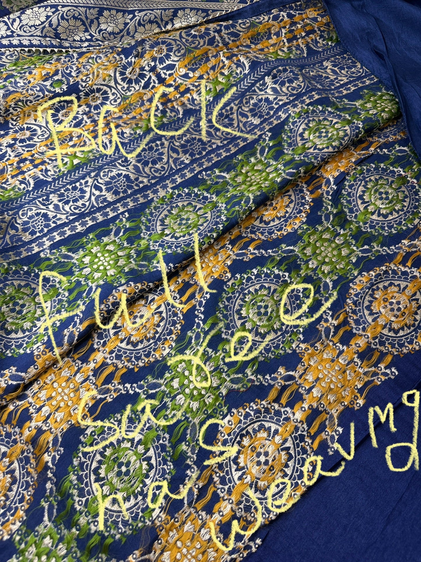 Blue Banarsi Silk Saree