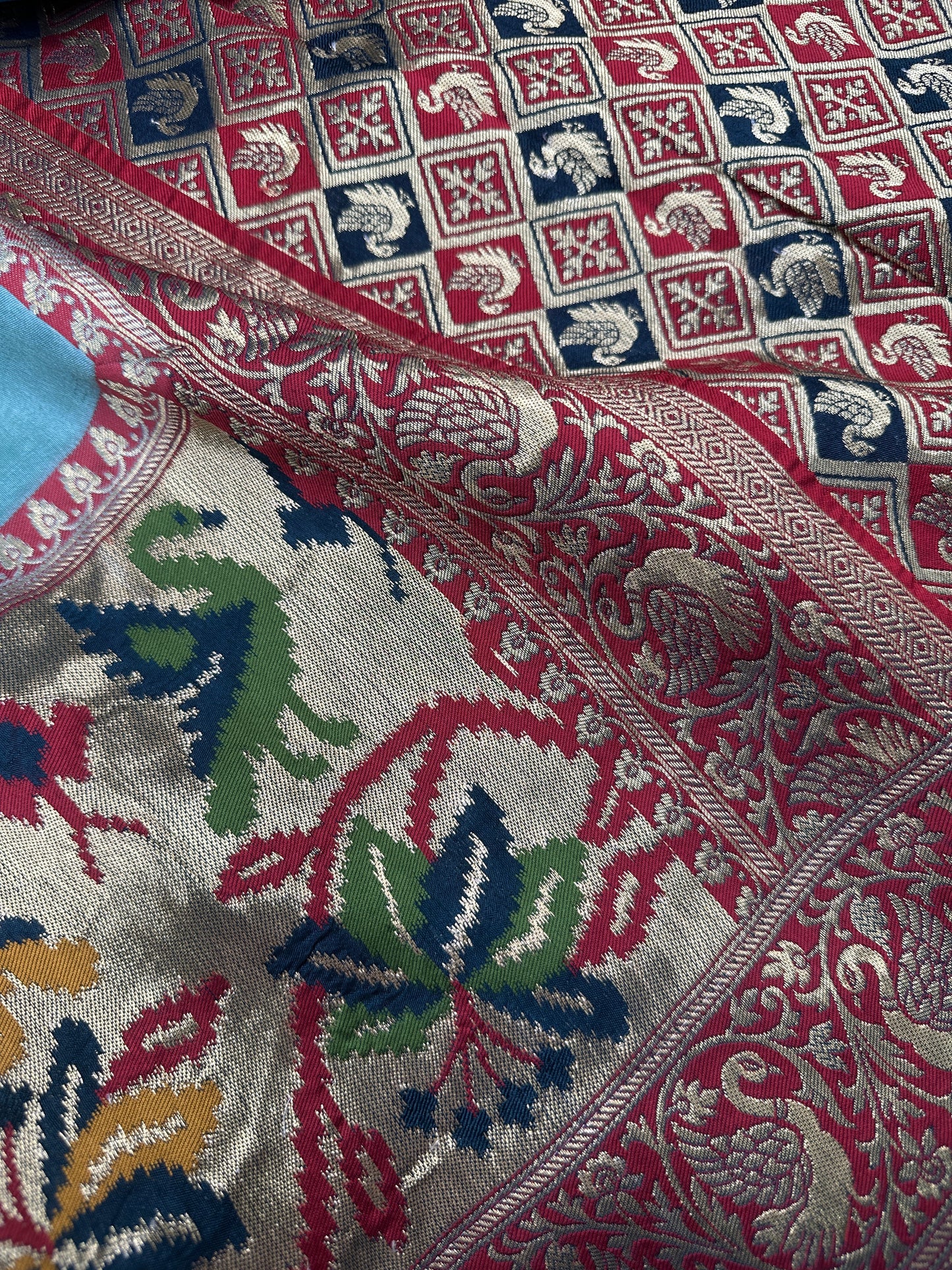 Blue Banarsi Silk Saree