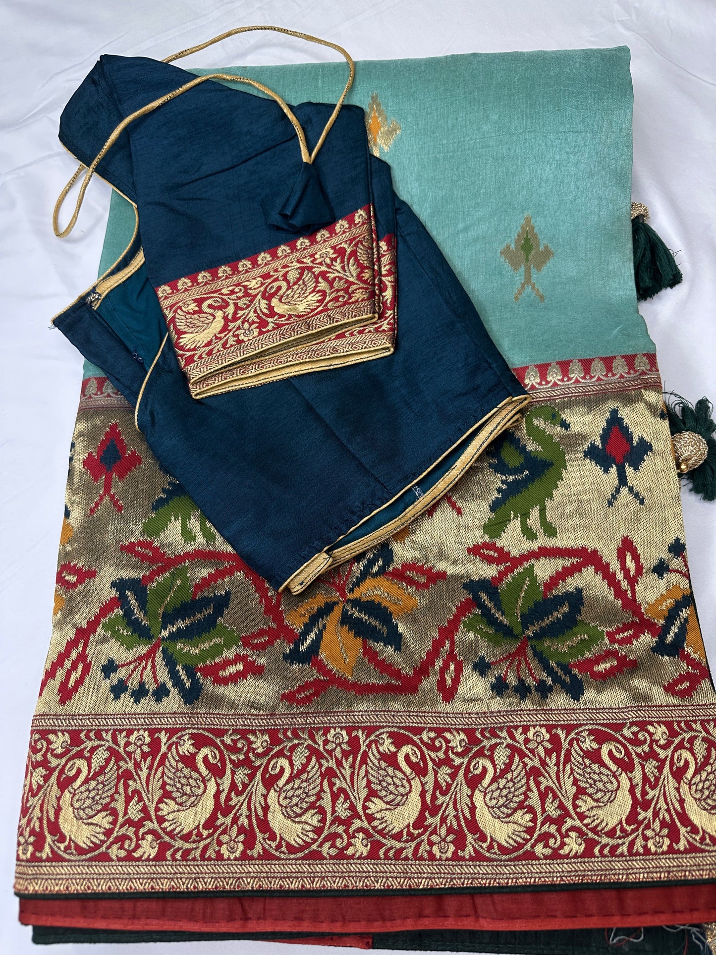 Blue Banarsi Silk Saree