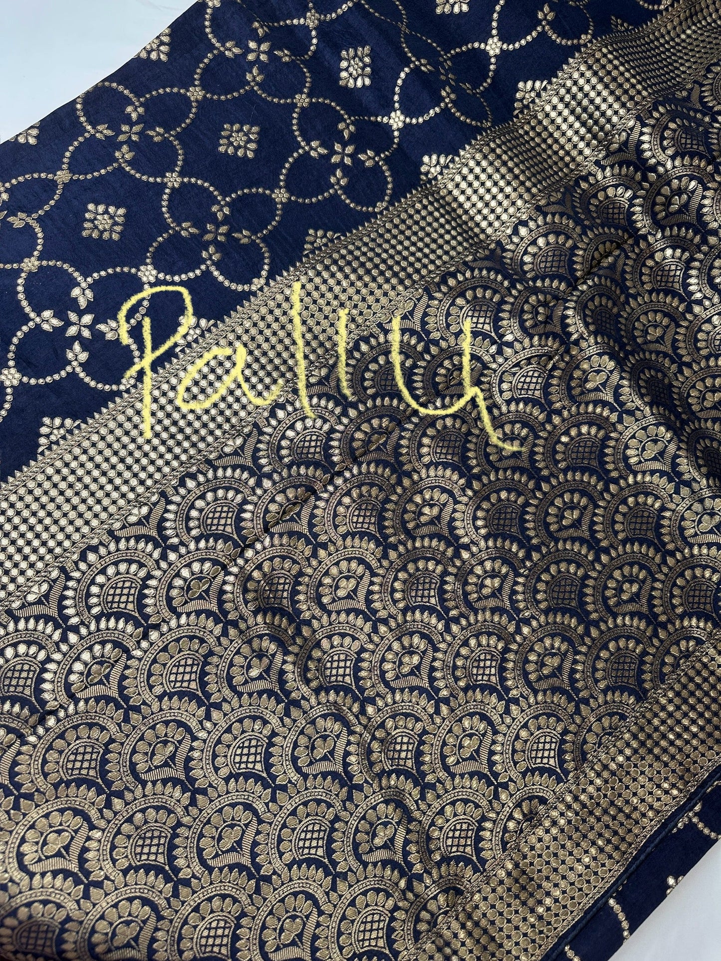 Blue Banarsi Silk Saree