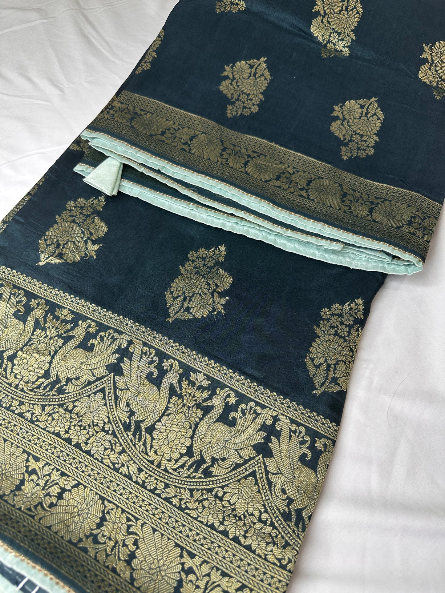 Blue Banarsi Silk Saree