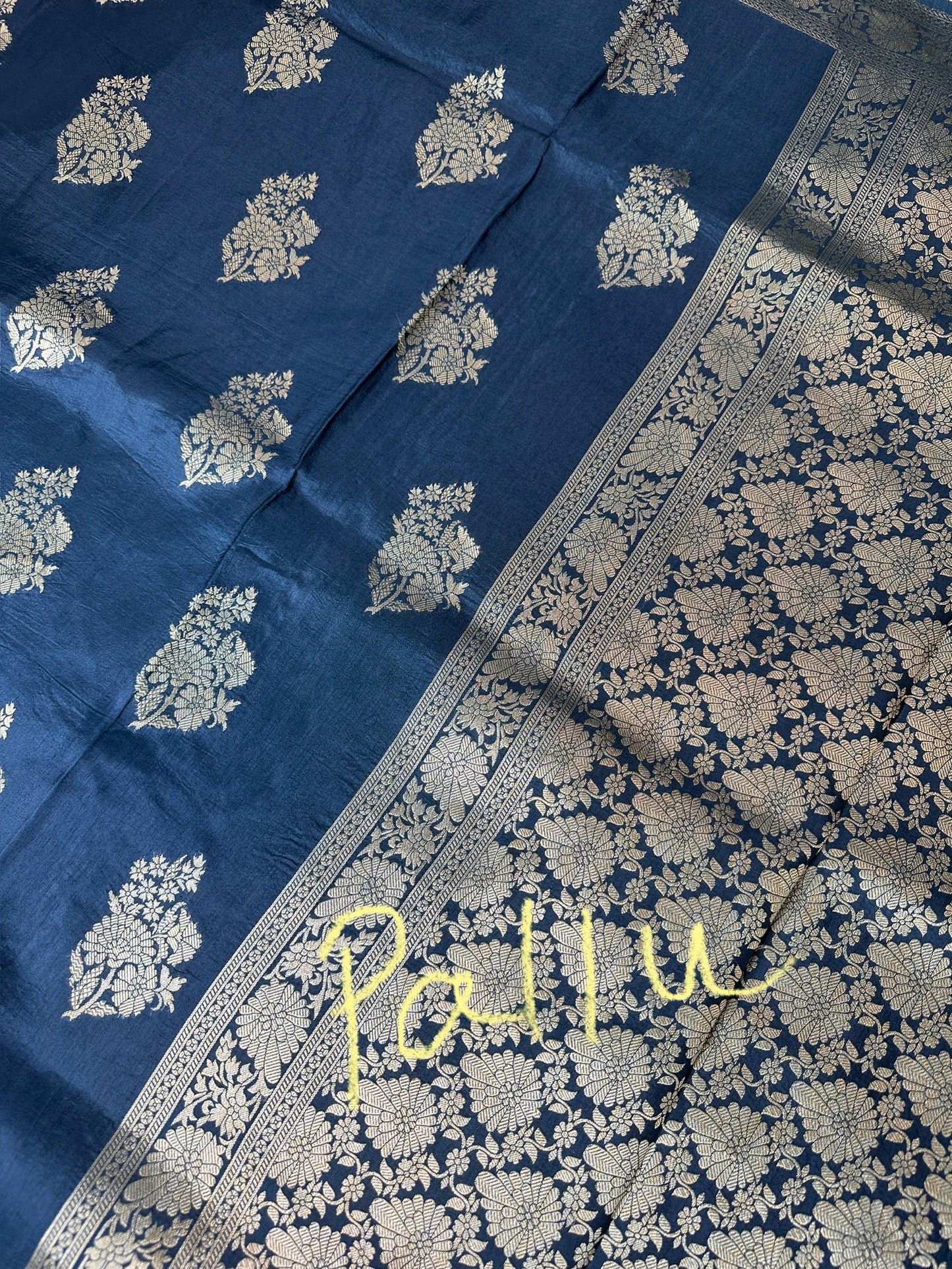 Blue Banarsi Silk Saree