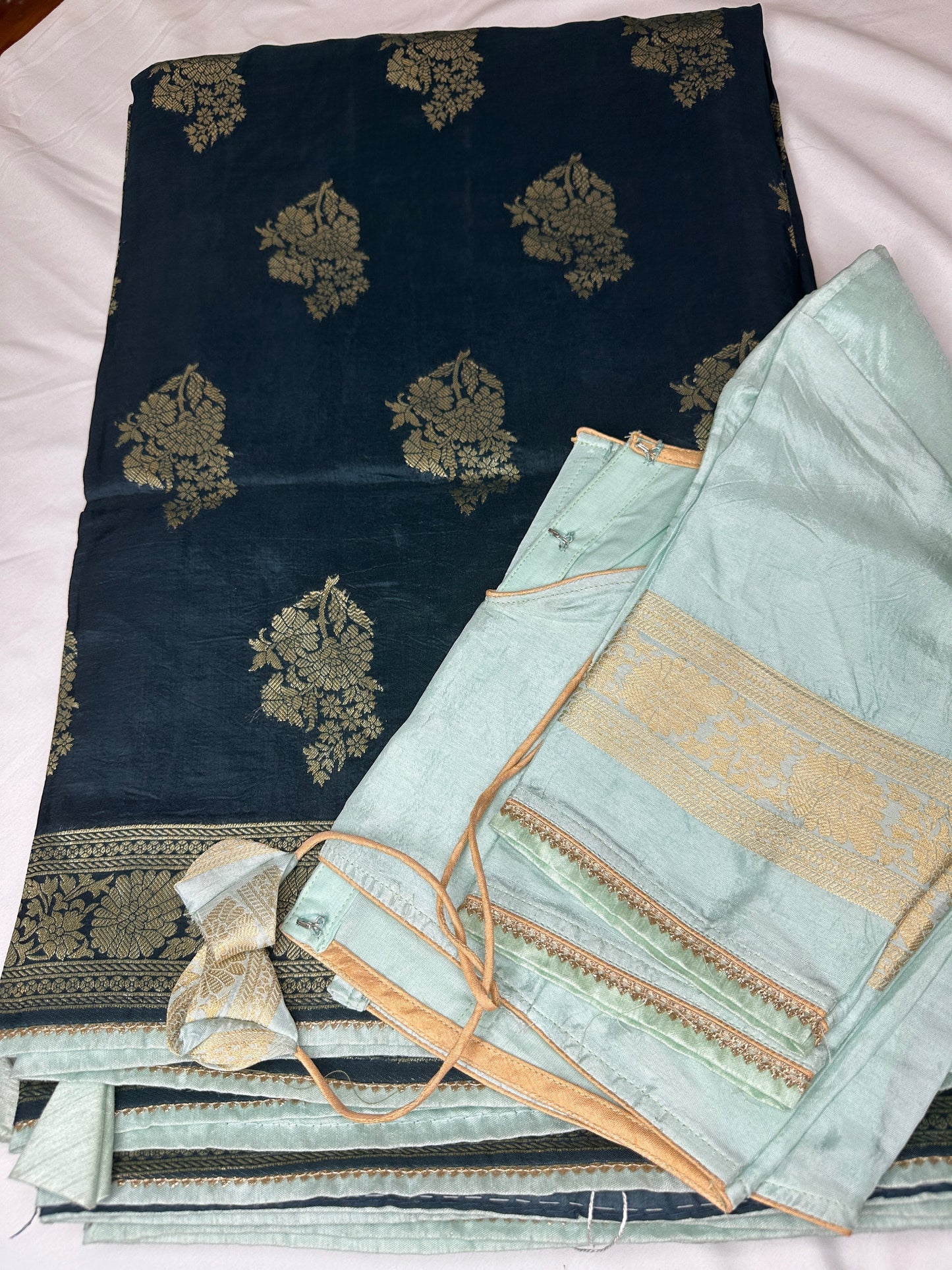 Blue Banarsi Silk Saree