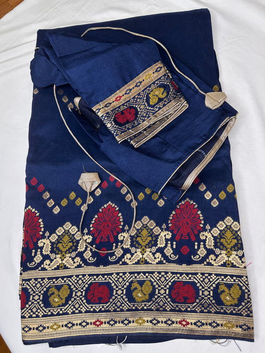 Blue Banarsi Silk Saree