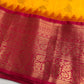 Yellow Pink Pure Silk Pattu Gadwal Saree
