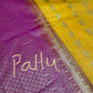 Yellow Pink Pure Silk Pattu Gadwal Saree