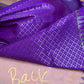 Peach Purple Pure Silk Pattu Gadwal Saree