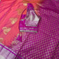 Blush Pink Semi Silk Pattu Gadwal Saree