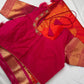 Blush Pink Semi Silk Pattu Gadwal Saree