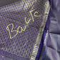 Brown Purple Semi Silk Pattu Gadwal Saree