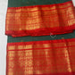Green Red Semi Silk Pattu Gadwal Saree