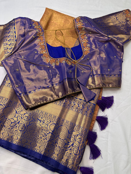 Kanchi Brocade Semi Silk Pattu Saree