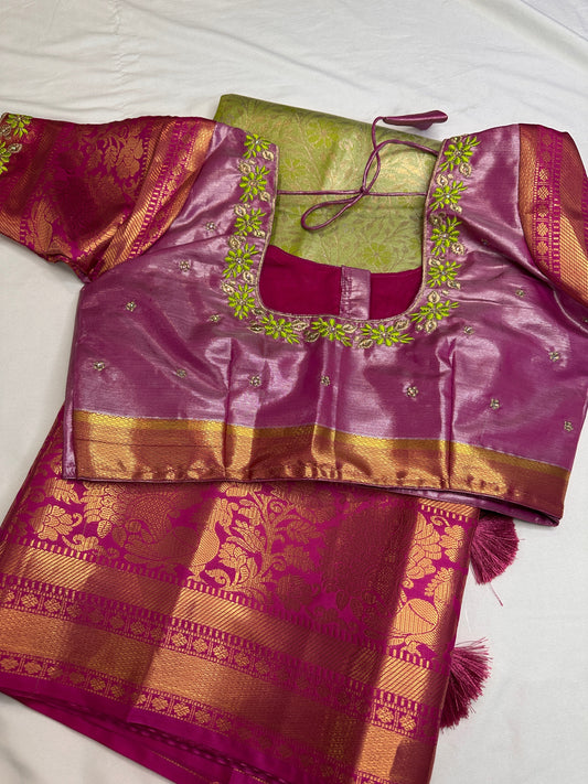 Kanchi Brocade Semi Silk Pattu Saree