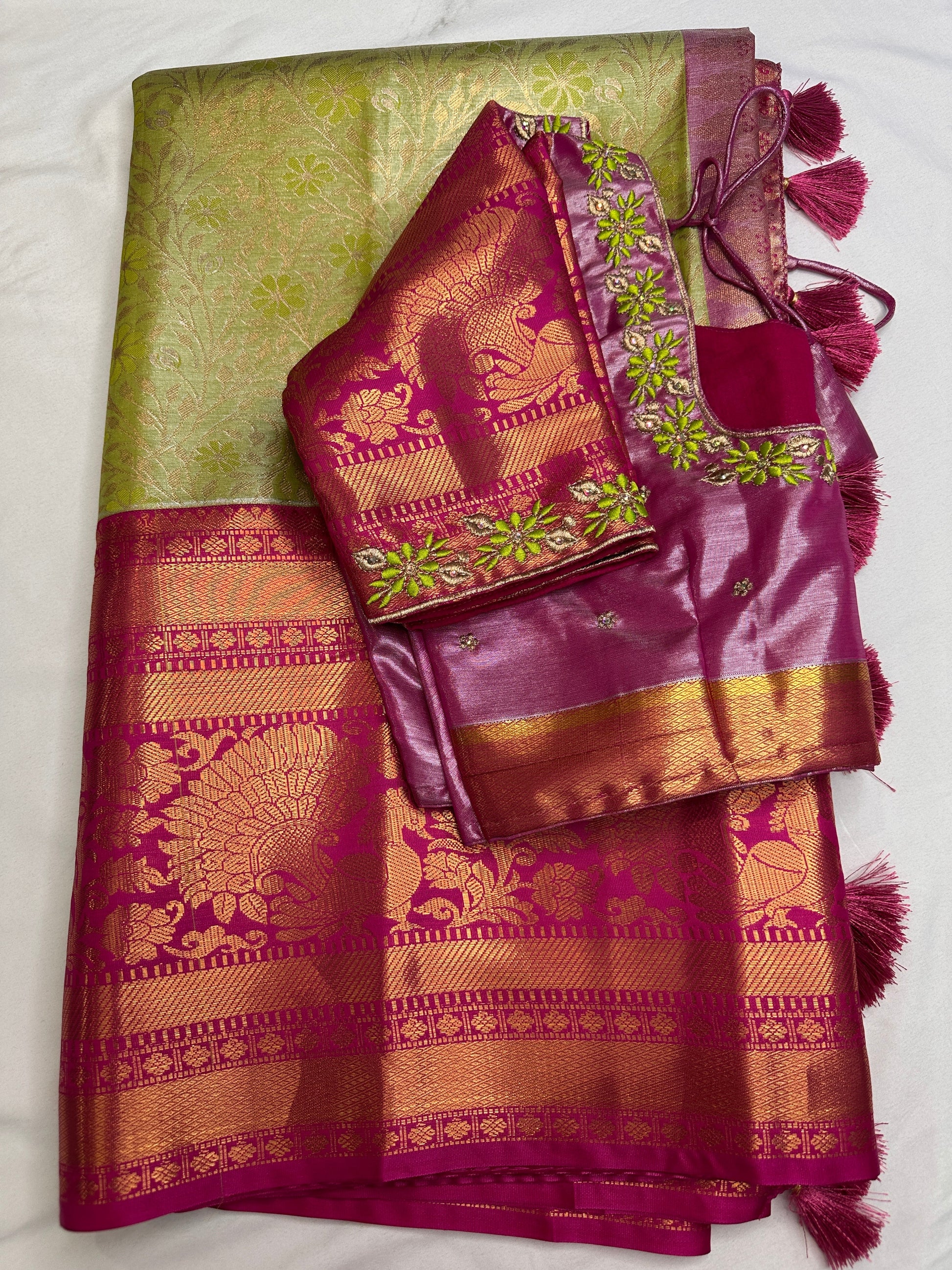 Kanchi Brocade Semi Silk Pattu Saree