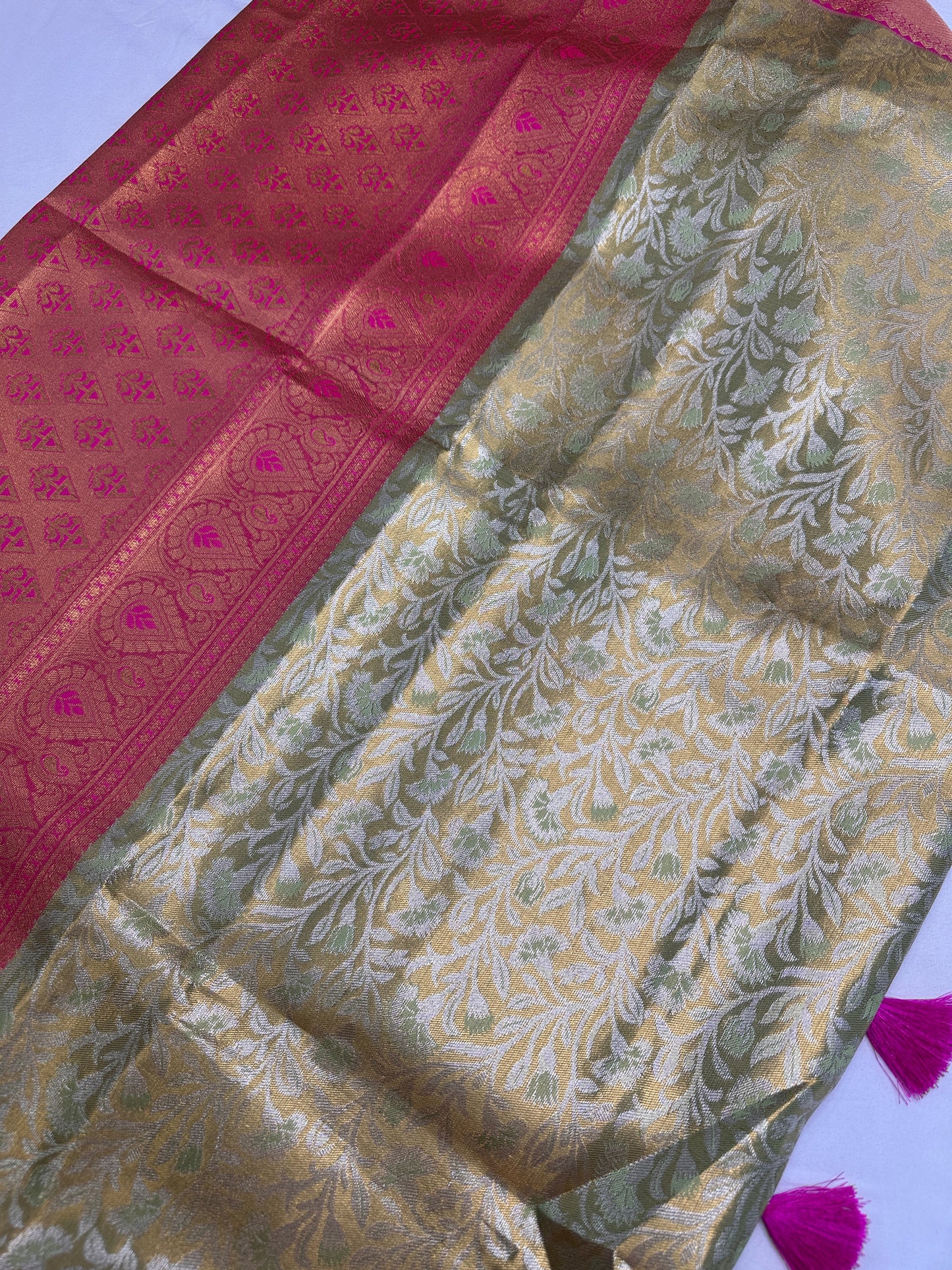 Kanchi Brocade Semi Silk Pattu Saree