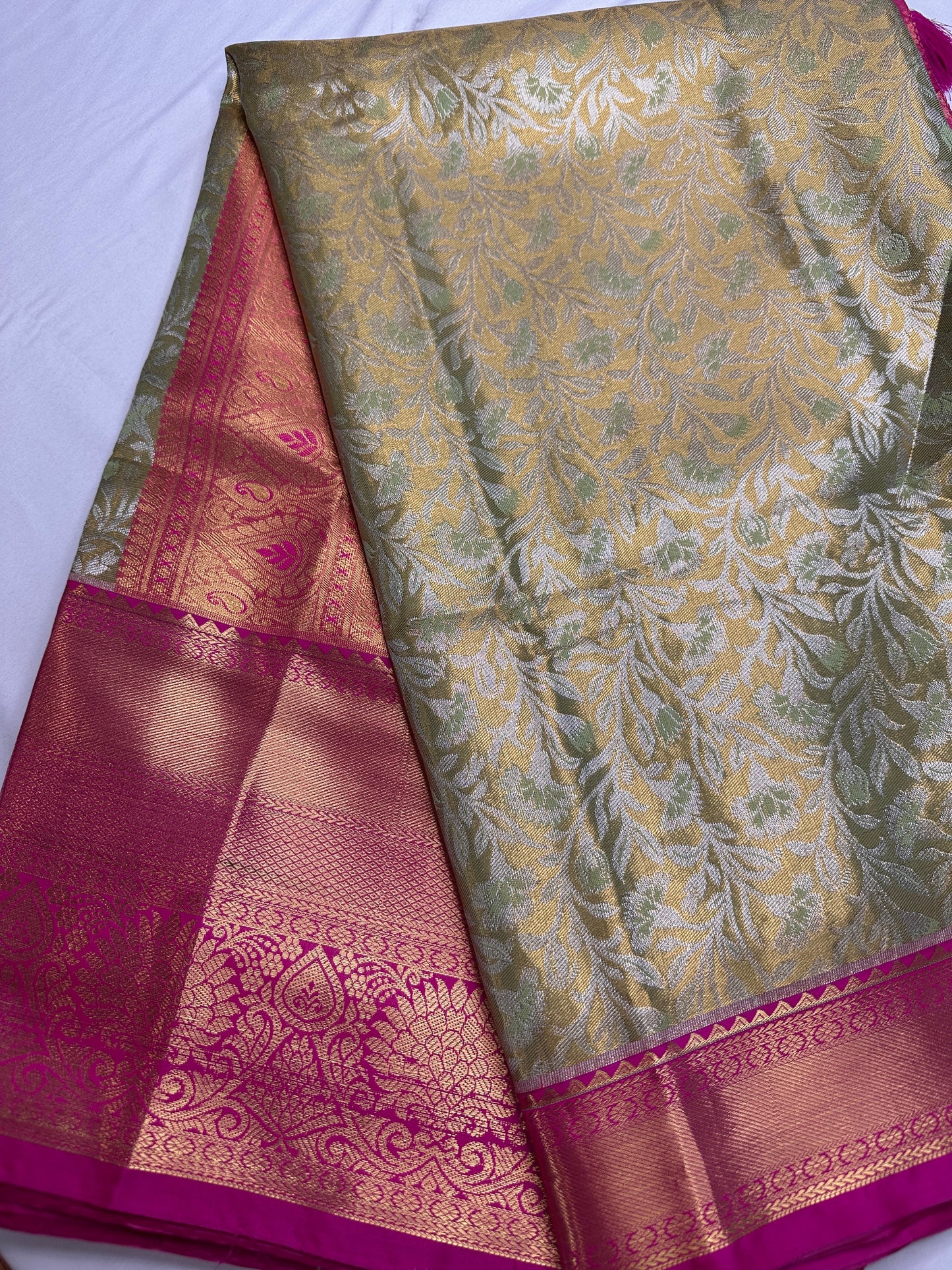Kanchi Brocade Semi Silk Pattu Saree