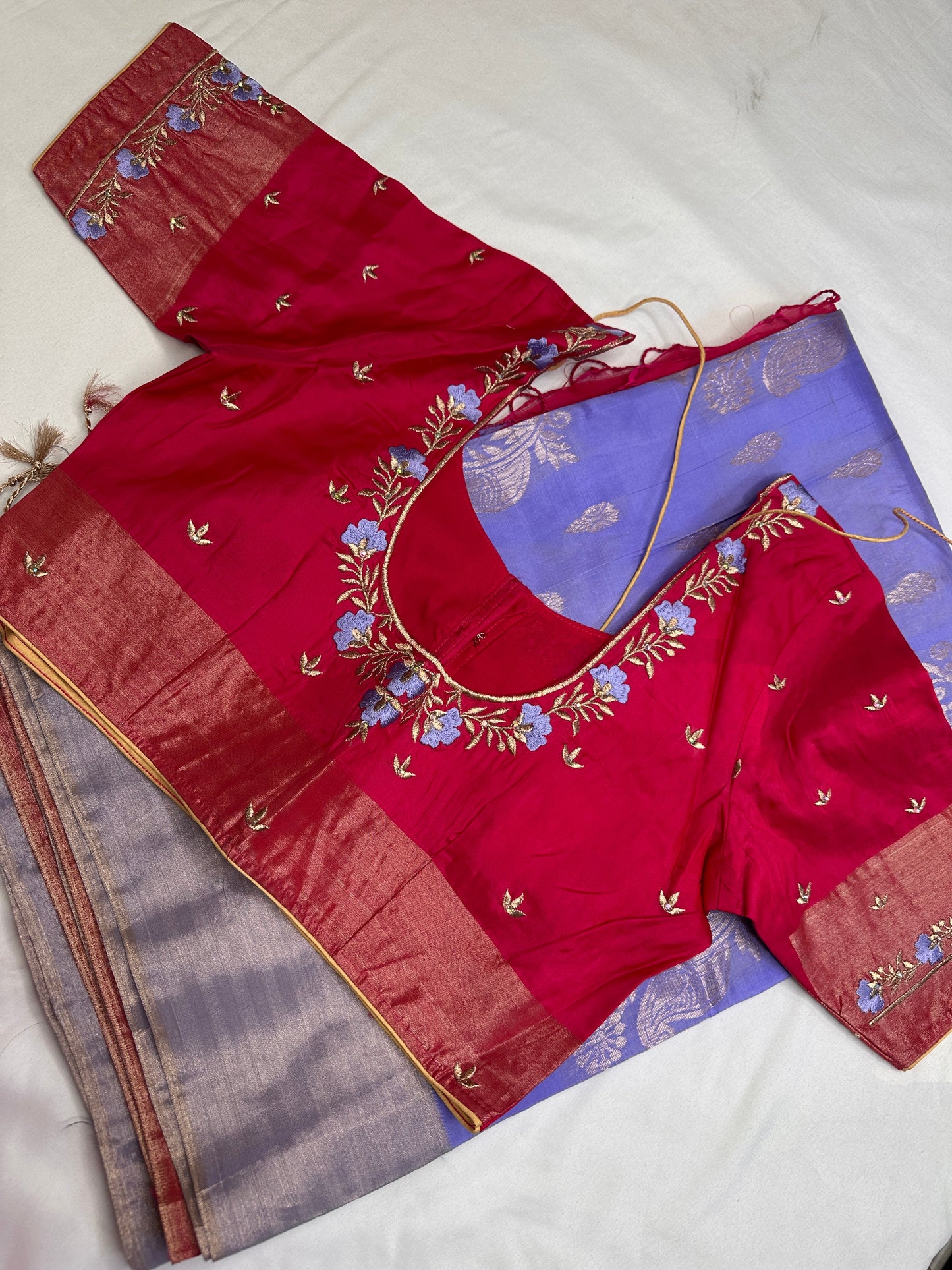 Uppada Pure Silk Light Weight Lavender Saree