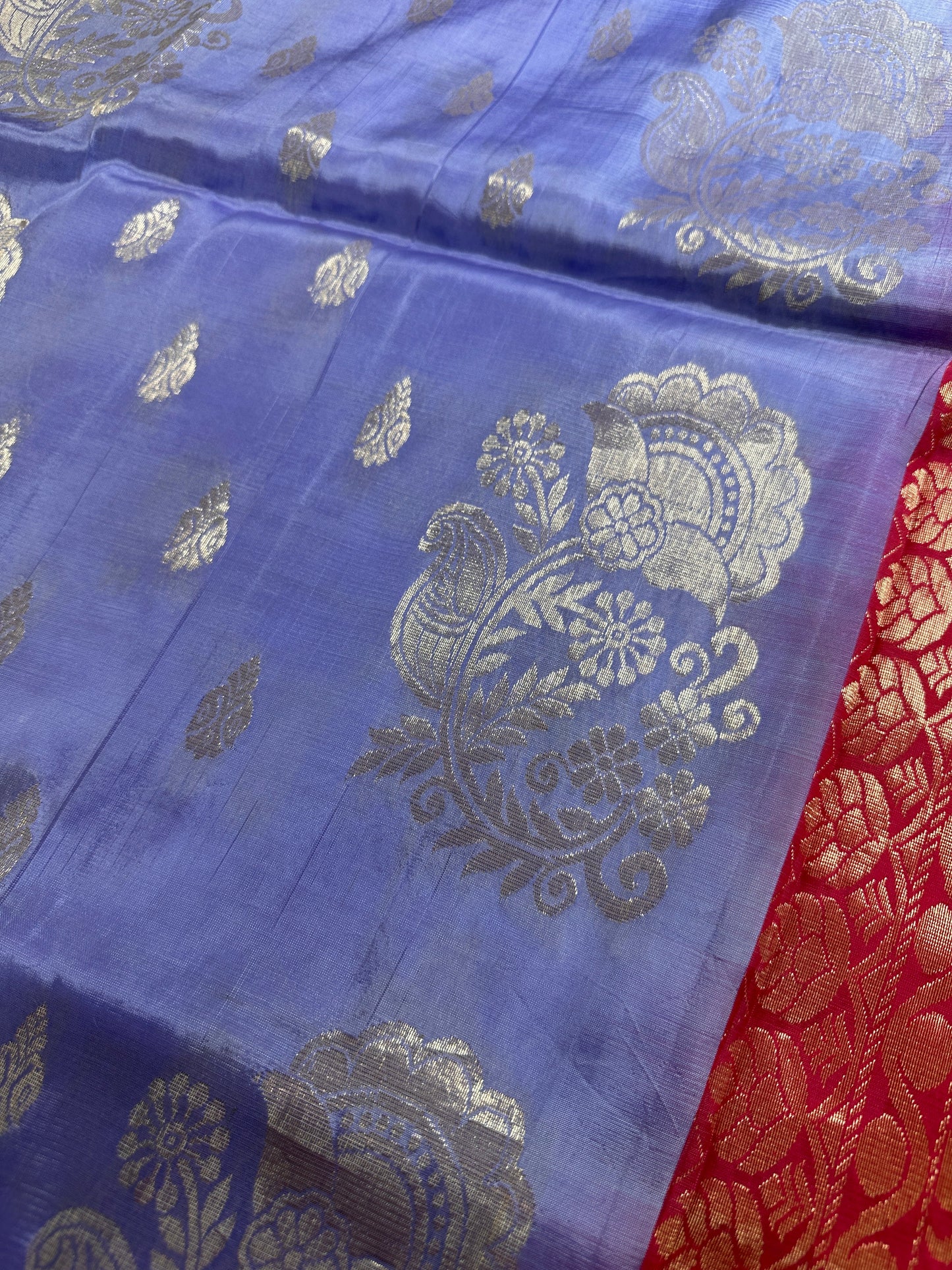 Uppada Pure Silk Light Weight Lavender Saree
