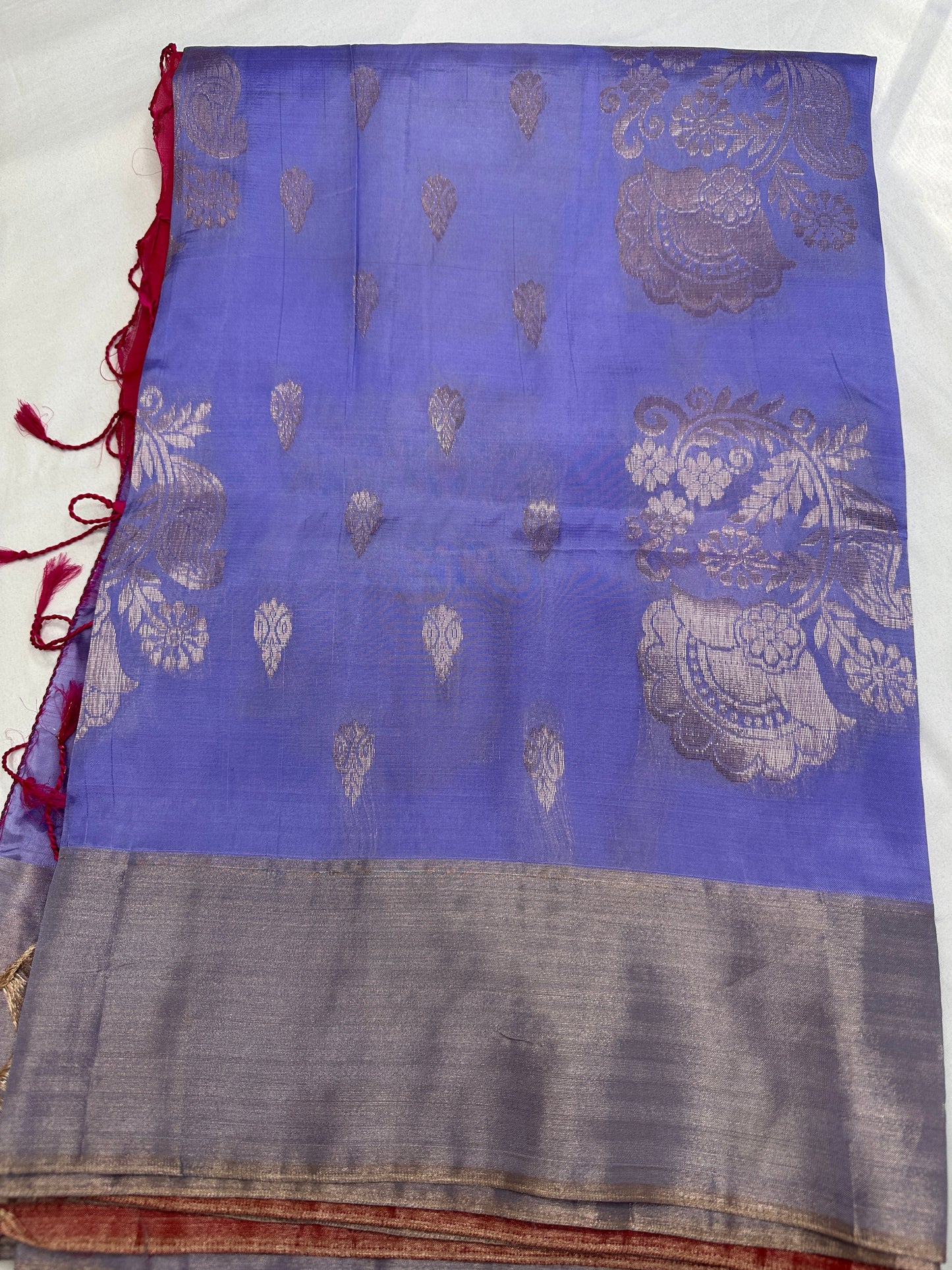 Uppada Pure Silk Light Weight Lavender Saree