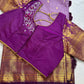 Purple Semi Silk Pattu Gadwal Saree