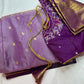 Purple Semi Silk Pattu Gadwal Saree