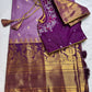 Purple Semi Silk Pattu Gadwal Saree