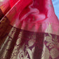 Pink Semi Silk Pattu Gadwal Saree