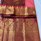 Pink Semi Silk Pattu Gadwal Saree
