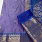 Purple Semi Silk Pattu Gadwal Saree
