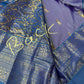 Purple Semi Silk Pattu Gadwal Saree