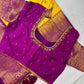 Yellow Semi Silk Pattu Gadwal Saree