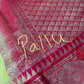 Yellow Red Semi Silk Pattu Gadwal Saree