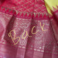 Yellow Red Semi Silk Pattu Gadwal Saree
