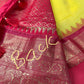 Yellow Red Semi Silk Pattu Gadwal Saree