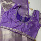 Lavender Purple Self Weaving light Weight Saree